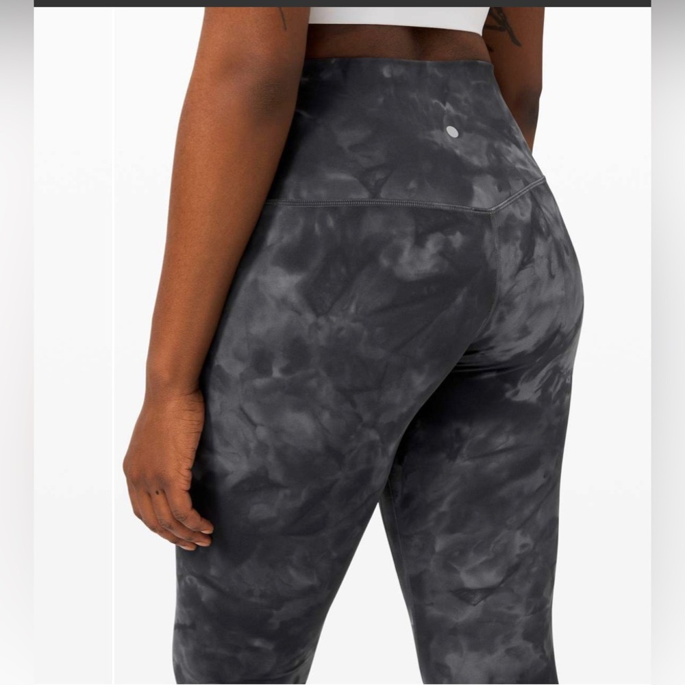 Lululemon Align Nulu High Rise Pant 25" New Sz 8 Camo Grey Black Graphite